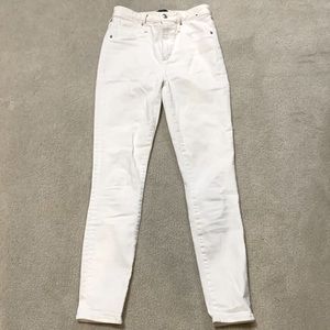 White mid rise jeans - Abercrombie